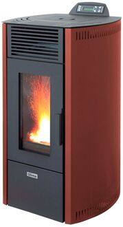 Qlima Pelletkachel Viola 85s - 7.6kw - Rood