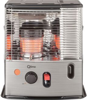 Qlima R 7227 S-TC-2 Stainless steel Elektrische kachel Zwart