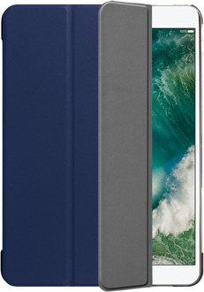 qMust Apple iPad Pro 12.9 (2017) hoesje - Smart Tri-Fold Case - donker blauw