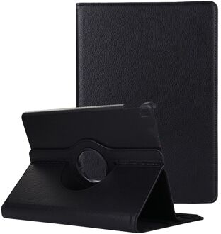 qMust iPad 2020 Hoes - 12.9 inch - Draaibare 360 graden Tablethoes - Horizontaal en Verticaal Stand mogelijk – Zwart