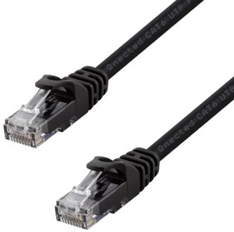 Qnected® Cat 6 Utp Netwerkkabel 0,5 Meter | Gigabit Ethernet | Poe++ | Snagless Rj45 | Zwart