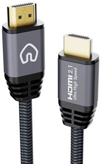 Qnected® Hdmi 2.1 Kabel 1,5 Meter - Ultra High Speed - 48 Gbps - Onyx Black
