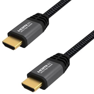 Qnected® Hdmi 2.1 Kabel 2,5 Meter - Ultra High Speed - 48 Gbps - Onyx Black