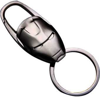 QOONG 2020 High-Grade Alloy 3D Stereo Men Keychain Bag Charms Pendant Elegant Business Car Key Chain Ring Holder Jewelry Y58