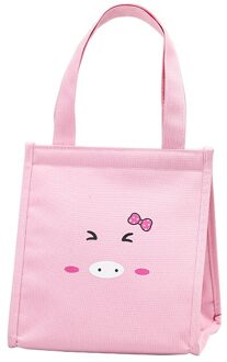 Qqd Klittenband Lunch Tas Voor Vrouwen Kinderen Thermische Zak Draagbare Waterdichte Koeltas Picknick Cartoon Zak Voedsel Verpakt Lunch Herbruikbare TB11-1-03
