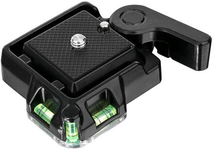 QR40 Camcorder Statief Monopod Ball Head Quick Release Plaat Houder Voor Dslr Cam Lossen En Release De Camera Snel