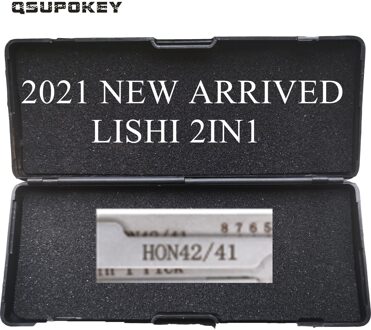 Qsupokey Aangekomen Lishi 2in1 Reparatie Tool Slotenmaker Gereedschap HON42/41 Voor H-ONDA