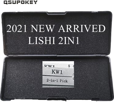 Qsupokey Aangekomen Lishi 2in1 Reparatie Tool Slotenmaker Gereedschap KW1 Voor 5-Pin Kwikset Spiebaan