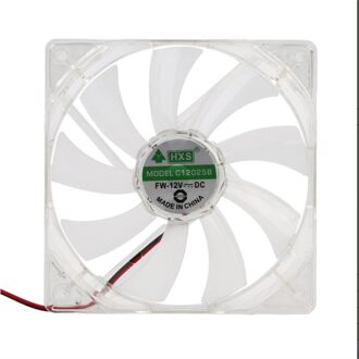 Quad 4 Led Licht 120Mm Pc Computer Case Cooling Fan Mod Geïnstalleerd Fan 12V wit licht