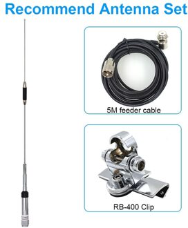 Quad Band Antenne 144/220/350/440Mhz Voor Qyt KT-7900D Mobiele Radio Antenne Voor auto Radio Sliver Clip reeks