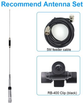 Quad Band Antenne 144/220/350/440Mhz Voor Qyt KT-7900D Mobiele Radio Antenne Voor auto Radio zwart Clip reeks