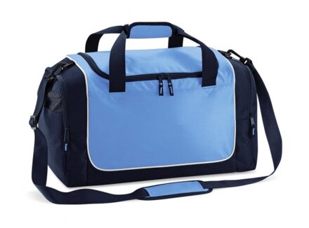 Quadra Compacte sporttas van 30 liter inhoud - lichtblauw/navy - 47 x 30 x 27 cm - 1 vaks - schouderband