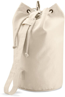 Quadra duffel bag tas - 53 cm - beige canvas - 30 liter - plunjezak - duffeltas - katoen
