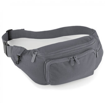 Quadra heuptasje - grijs - buideltasje - volwassenen - 37 x 15 cm - fanny pack