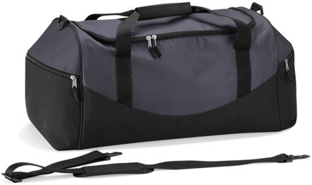 Quadra Reistas/weekendtas/sporttas model Holiday - 62 x 30 x 30 cm - 3 vakken - grijs/zwart Donkergrijs