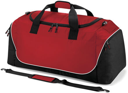 Quadra Reistas/weekendtas/sporttas model Holiday XXL - 85 x 38 x 35 cm - 3 vakken - rood/zwart