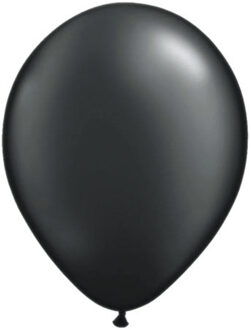 Qualatex 100x Qualatex ballonnen metallic zwart - Ballonnen