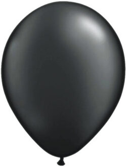Qualatex 100x zwart metallic ballonnen