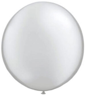 Qualatex Ballon Qualatex 90 cm zilver