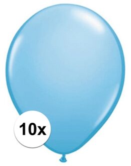 Qualatex Ballonnen 10 stuks baby blauw Qualatex