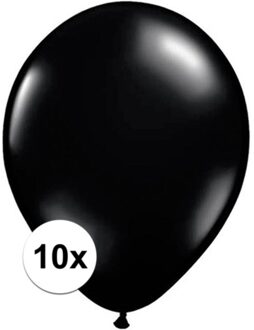 Qualatex Ballonnen 10 stuks zwart Qualatex