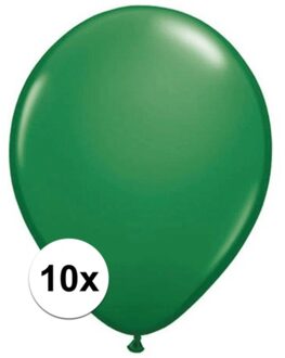 Qualatex ballonnen groen 10 stuks - Ballonnen