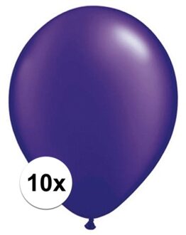 Qualatex Parel paars Qualatex ballonnen 10 stuks - Ballonnen