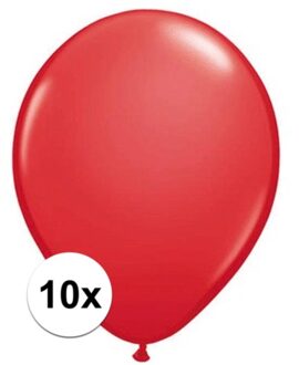 Qualatex rode ballonnen 10 stuks
