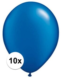 Qualatex Sapphire blauwe ballonnen 10 stuks