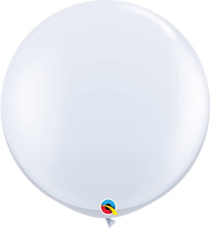 Qualatex Witte Qualatex grote ballon 90 cm - Ballonnen