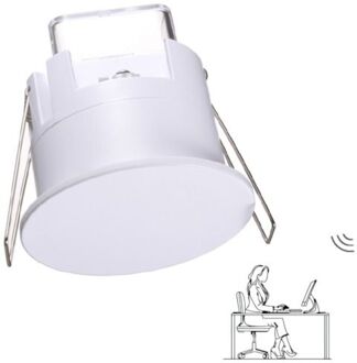 Qualedy Aanwezigheidssensor met bewegings- en ademhalingsdetectie - Wit - Inbouw