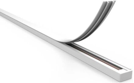 Qualedy Afdekplaat voor spanningsrail 1-fase - Wit - 1 meter