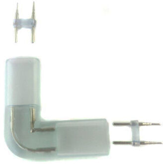 Qualedy Hoek koppelstuk 230 volt LED Strip 2x female - SMD5050