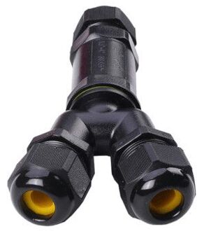 Qualedy Kabelverbinder 3-weg-Y - 3-polig voor 8-12mm kabel - IP68
