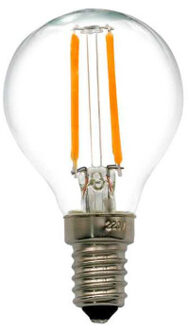 Qualedy LED E14-G45 Filament 2 Watt - 2700K - Dimbaar