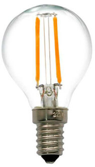 Qualedy LED E14-G45 Filament 2 Watt - 2700K - Dimbaar