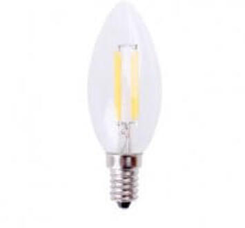 Qualedy LED E14 Kaarslamp - Filament 4W - 2500K - 440 Lm