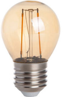 Qualedy LED E27-G45 Filament 2 Watt - Dimbaar - Goud - 2400K