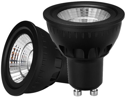 Qualedy LED GU10 spot - 5W - Dimbaar op kleur (2000-3000K) - 45 graden - zwart