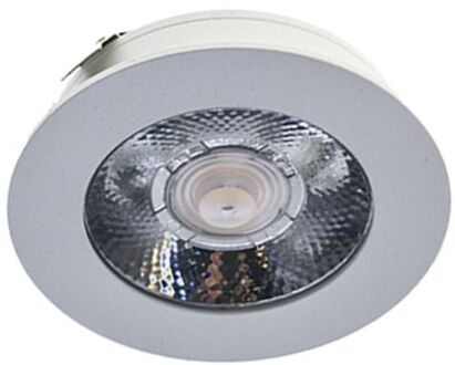 Qualedy LED Meubelspot Baston Wit 3 Watt - 12V - 2700K - Ø63x15mm - IP44