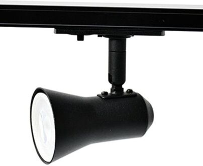 Qualedy LED Railarmatuur met GU10 fitting - CONO Zwart - 1-fase