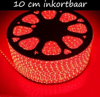 Qualedy LED Strip 230 Volt - Inkortbaar per 10 cm - Rood - Dimbaar - IP65
