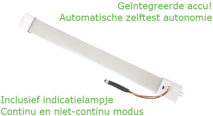 Qualedy Led T5-TL buis met noodverlichting - 30 cm - 5 Watt - G5 - 230VAC - 4000K