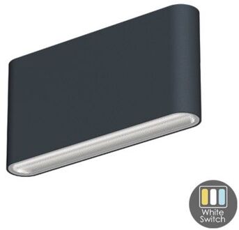 Qualedy LED Wandlamp Callisto Antraciet- Kleur instelbaar - 10 Watt - IP65