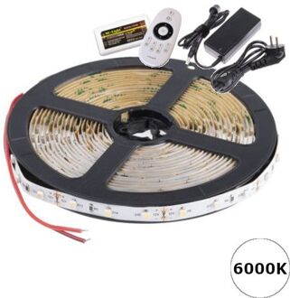 Qualedy Ledstrip 24 Volt 6000K - Koel Wit - 5 meter - IP65 - 300xSMD5050/m