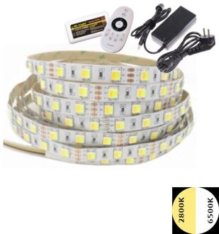 Qualedy Ledstrip 24 Volt - CCT - Tinten Wit - 5 meter - IP65 - 60xSMD5050/m