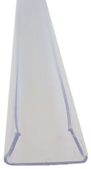 Qualedy Profiel voor Extra Sterke 230V Ledstrip 4-lijns - Transparant - 1 Meter
