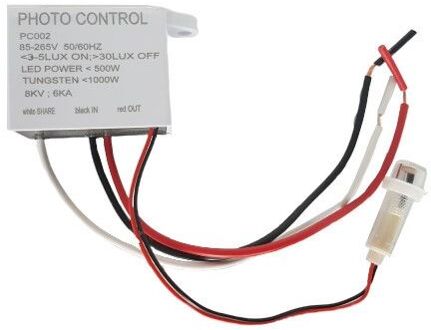 Qualedy Schemerschakelaar LED 500 Watt - Aan: 3-5Lux - Uit: >30Lux