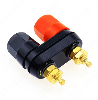 Quality Banana plugs Couple Terminals Red Black Connector Amplifier Terminal Binding Post Banana Speaker Plug Jack