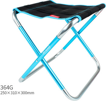 Quality Outdoor Foldable Fishing Chair Ultra Light Weight Portable Folding Camping 7075 Aluminum Alloy Picnic Fishing with Bag blauw